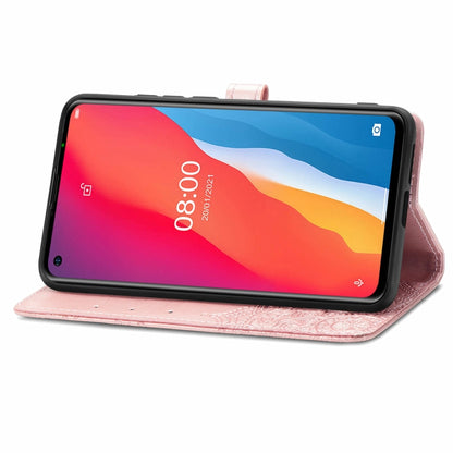 For Ulefone Note 11 Plus Mandala Flower Embossed Horizontal Flip Leather Case with Bracket / Card Slot / Wallet / Lanyard(Rose Gold) by buy2fix