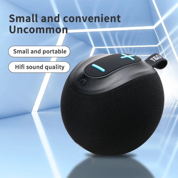 T&G TG623 TWS Portable Wireless Speaker Outdoor Waterproof Subwoofer 3D Stereo Support FM / TF Card(Blue) - Desktop Speaker by T&G | Online Shopping UK | buy2fix