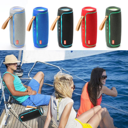 T&G TG287 LED Flashing Light Bluetooth Speaker Portable Wireless Stereo Bass Subwoofer FM / TF / USB(Red) - Desktop Speaker by T&G | Online Shopping UK | buy2fix