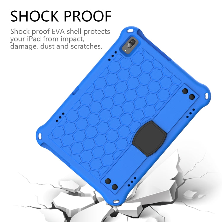 For Lenovo Tab M10 TB-X505X/F Honeycomb Design EVA + PC Material Four Corner Anti Falling Flat Protective Shell with Strap(Blue+Black) - Lenovo by buy2fix | Online Shopping UK | buy2fix