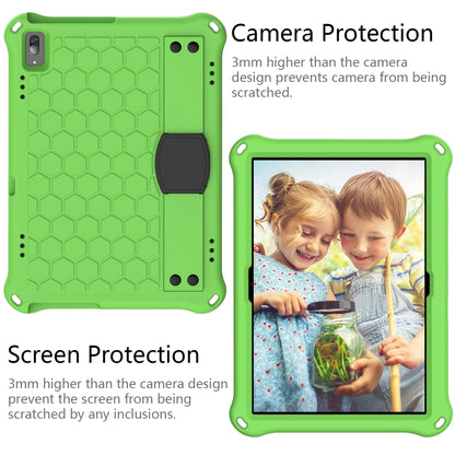 For Lenovo Smart Tab M10 TB-605F Honeycomb Design EVA + PC Material Four Corner Anti Falling Flat Protective Shell with Strap(Green+Black) - Lenovo by buy2fix | Online Shopping UK | buy2fix