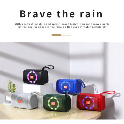 T&G TG193 Portable Bluetooth Speaker LED Light Waterproof Outdoor Subwoofer Support TF Card / FM Radio / AUX(Red) - Desktop Speaker by T&G | Online Shopping UK | buy2fix