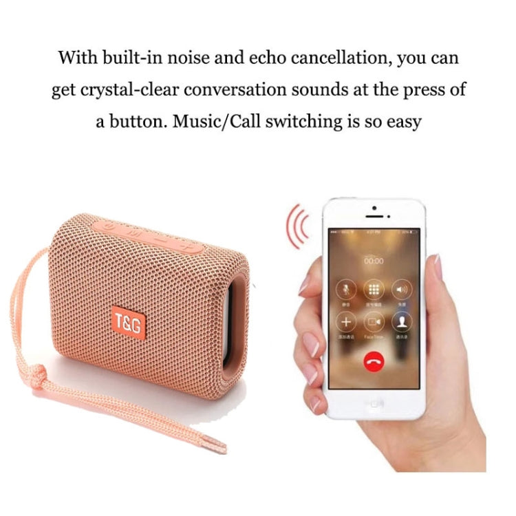 T&G TG313 Portable Outdoor Waterproof Bluetooth Speaker Subwoofer Support TF Card FM Radio AUX(Gray) - Desktop Speaker by T&G | Online Shopping UK | buy2fix