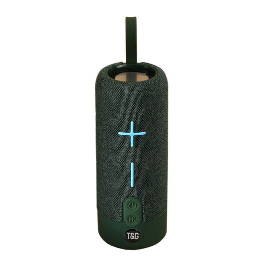 T&G TG619 Portable Bluetooth Wireless Speaker Waterproof Outdoor Bass Subwoofer Support AUX TF USB(Green) - Desktop Speaker by T&G | Online Shopping UK | buy2fix