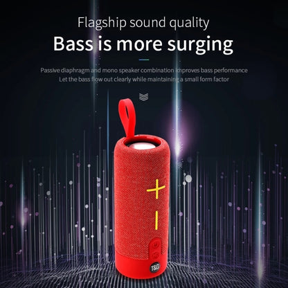 T&G TG619 Portable Bluetooth Wireless Speaker Waterproof Outdoor Bass Subwoofer Support AUX TF USB(Gray) - Desktop Speaker by T&G | Online Shopping UK | buy2fix