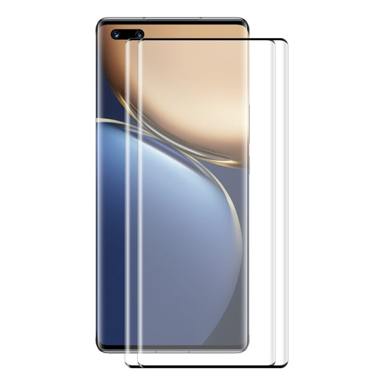 2 PCS For Honor Magic3 / 3 Pro / 3 Pro+ ENKAY Hat-Prince 3D Curved Explosion-proof Full Coverage Film Heat Bending Tempered Glass Protector