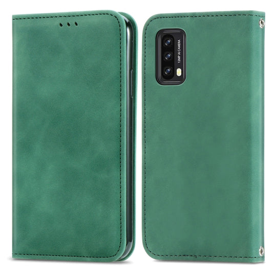 For Blackview A90 Retro Skin Feel Business Magnetic Horizontal Flip Leather Case with Holder & Card Slots & Wallet & Photo Frame(Green) - More Brand by buy2fix | Online Shopping UK | buy2fix