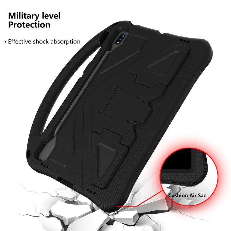 For Huawei MatePad Pro 12.6 2021 EVA Flat Anti Falling Protective Case Shell with Holder(Black) - Huawei by buy2fix | Online Shopping UK | buy2fix