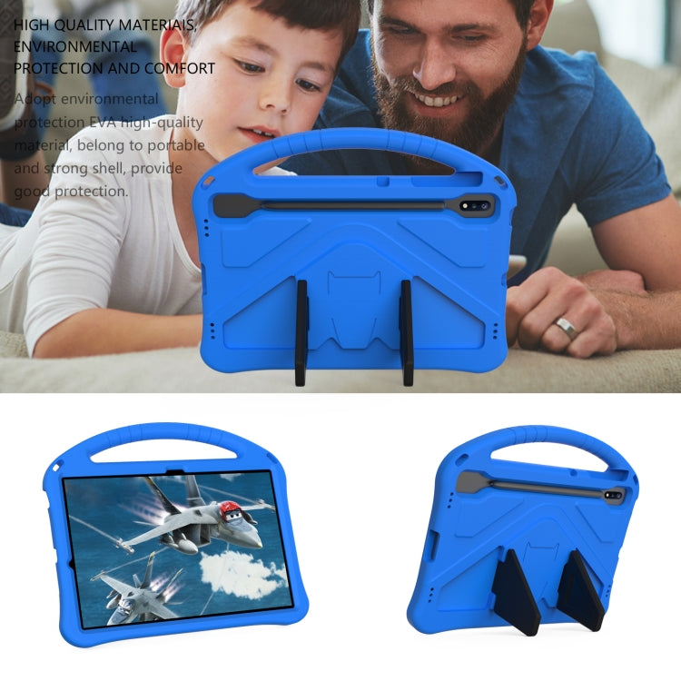 For Huawei MatePad Pro 12.6 2021 EVA Flat Anti Falling Protective Case Shell with Holder(Blue) - Huawei by buy2fix | Online Shopping UK | buy2fix