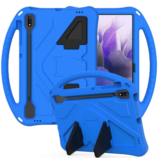 For Samsung Galaxy S7 FE T730 / T736 EVA Flat Anti Falling Protective Case Shell with Holder(Blue) - Other Galaxy Tab PC by buy2fix | Online Shopping UK | buy2fix