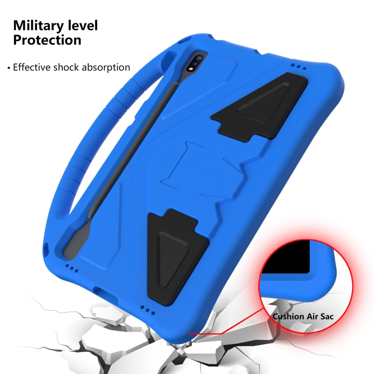 For Samsung Galaxy S7 FE T730 / T736 EVA Flat Anti Falling Protective Case Shell with Holder(Blue) - Other Galaxy Tab PC by buy2fix | Online Shopping UK | buy2fix