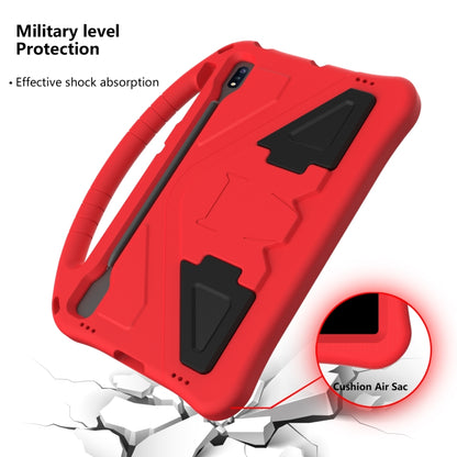 For Samsung Galaxy Tab S8+ / Tab S8 Plus / Tab S7 FE / Tab S7+ T970/T975/T976 EVA Flat Anti Falling Protective Case Shell with Holder(Red) by buy2fix