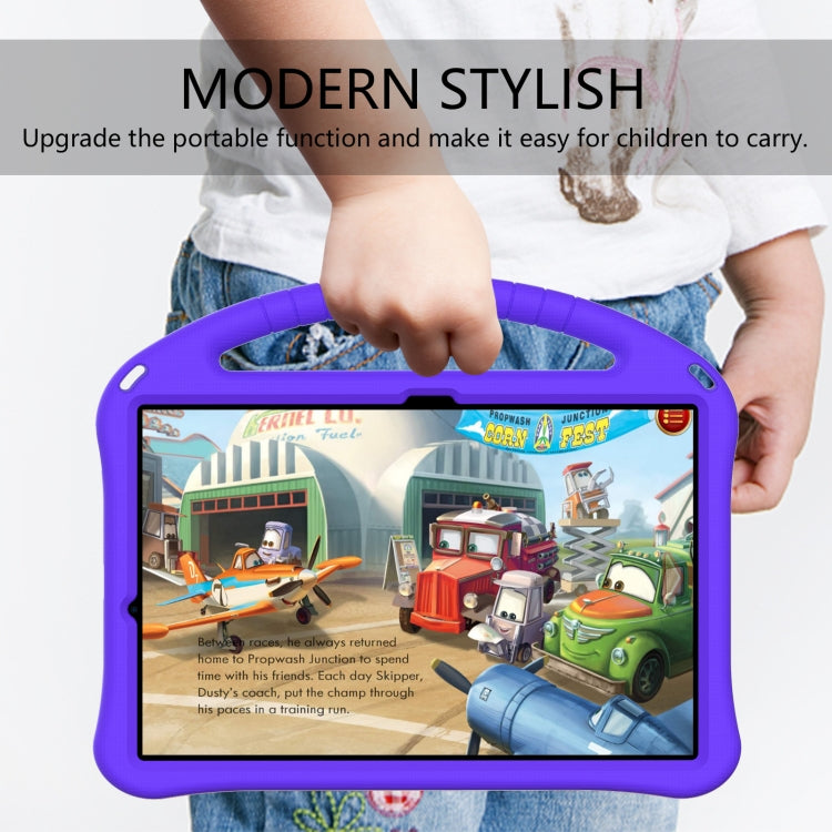For Samsung Galaxy Tab S8+ / Tab S8 Plus /  Tab S7 FE / Tab S7+ T970/T975/T976 EVA Flat Anti Falling Protective Case Shell with Holder(Purple) - Galaxy Tab S8+ Cases by buy2fix | Online Shopping UK | buy2fix