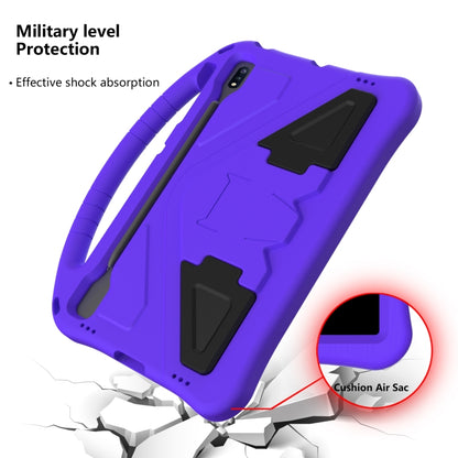 For Samsung Galaxy Tab S8+ / Tab S8 Plus /  Tab S7 FE / Tab S7+ T970/T975/T976 EVA Flat Anti Falling Protective Case Shell with Holder(Purple) - Galaxy Tab S8+ Cases by buy2fix | Online Shopping UK | buy2fix
