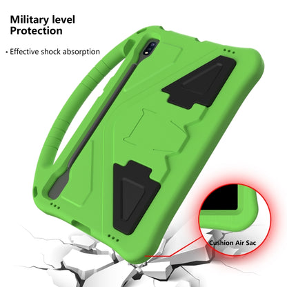 For Samsung Galaxy Tab S8+ / Tab S8 Plus / Tab S7 FE / Tab S7+ T970/T975/T976 EVA Flat Anti Falling Protective Case Shell with Holder(Green) by buy2fix
