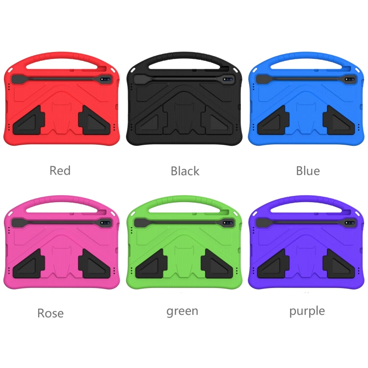 For Samsung Galaxy Tab S8+ / Tab S8 Plus / Tab S7 FE / Tab S7+ T970/T975/T976 EVA Flat Anti Falling Protective Case Shell with Holder(Green) by buy2fix