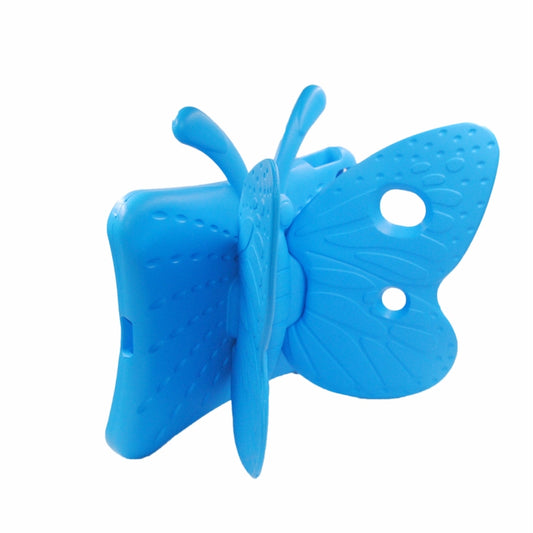 For iPad 10.2 2021 Butterfly Bracket Style EVA Children Falling Proof Cover Protective Case(Blue) - iPad 10.2 Cases by buy2fix | Online Shopping UK | buy2fix