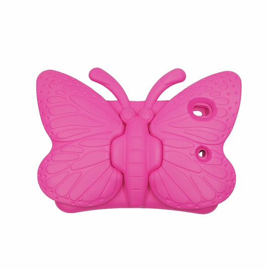 For iPad 10.2 2021 Butterfly Bracket Style EVA Children Falling Proof Cover Protective Case(RoseRed) - iPad 10.2 Cases by buy2fix | Online Shopping UK | buy2fix