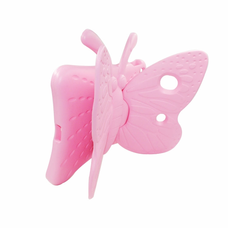 For iPad 10.2 2021 Butterfly Bracket Style EVA Children Falling Proof Cover Protective Case(Pink) - iPad 10.2 Cases by buy2fix | Online Shopping UK | buy2fix