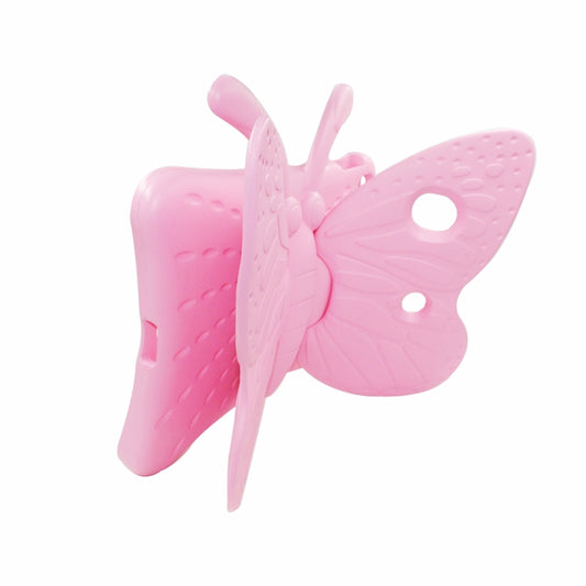 For iPad 10.2 2021 Butterfly Bracket Style EVA Children Falling Proof Cover Protective Case(Pink) - iPad 10.2 Cases by buy2fix | Online Shopping UK | buy2fix