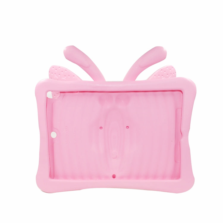 For iPad 10.2 2021 Butterfly Bracket Style EVA Children Falling Proof Cover Protective Case(Pink) - iPad 10.2 Cases by buy2fix | Online Shopping UK | buy2fix