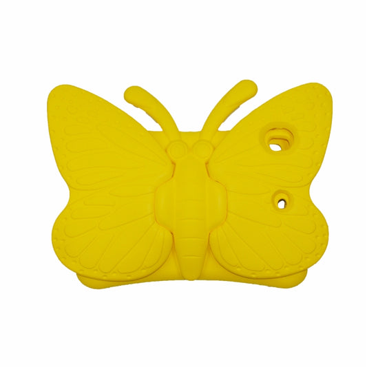 For iPad 10.2 2021 Butterfly Bracket Style EVA Children Falling Proof Cover Protective Case(Yellow) - iPad 10.2 Cases by buy2fix | Online Shopping UK | buy2fix