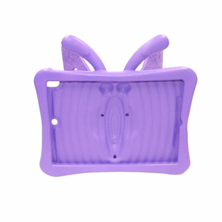 For iPad 10.2 2021 Butterfly Bracket Style EVA Children Falling Proof Cover Protective Case(Purple) - iPad 10.2 Cases by buy2fix | Online Shopping UK | buy2fix