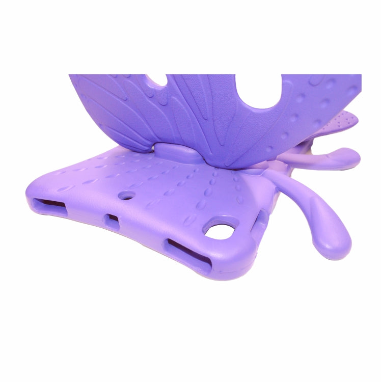 For iPad 10.2 2021 Butterfly Bracket Style EVA Children Falling Proof Cover Protective Case(Purple) - iPad 10.2 Cases by buy2fix | Online Shopping UK | buy2fix