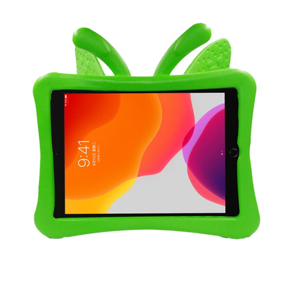 For iPad 10.2 2021 Butterfly Bracket Style EVA Children Falling Proof Cover Protective Case(Green) - iPad 10.2 Cases by buy2fix | Online Shopping UK | buy2fix