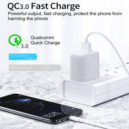 CS-20W Mini Portable PD3.0 + QC3.0 Dual Ports Fast Charger  with 3A USB to Micro USB Data Cable(US Plug) - USB Charger by buy2fix | Online Shopping UK | buy2fix