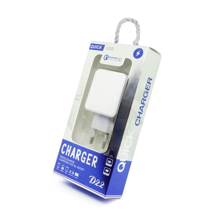 CS-20W Mini Portable PD3.0 + QC3.0 Dual Ports Fast Charger with 3A USB to Type-C Data Cable(US Plug) - USB Charger by buy2fix | Online Shopping UK | buy2fix