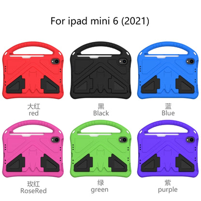 For iPad mini 6 / mini 2024 EVA Shockproof Tablet Case with Holder(Black) - iPad mini 6 Cases by buy2fix | Online Shopping UK | buy2fix