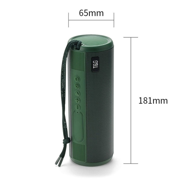 T&G TG635 Portable Outdoor Waterproof Bluetooth Speaker with Flashlight Function(Peacock blue) - Waterproof Speaker by T&G | Online Shopping UK | buy2fix