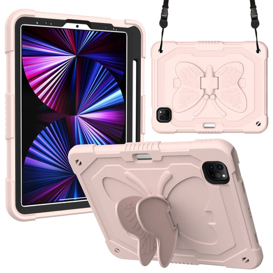 Pure Color PC + Silicone Anti-drop Tablet Tablet Case with Butterfly Holder & Pen Slot For iPad Pro 11 2018 & 2020 & 2021 & Air 2020 10.9 - iPad Pro 11 (2022/2021) Cases by buy2fix | Online Shopping UK | buy2fix