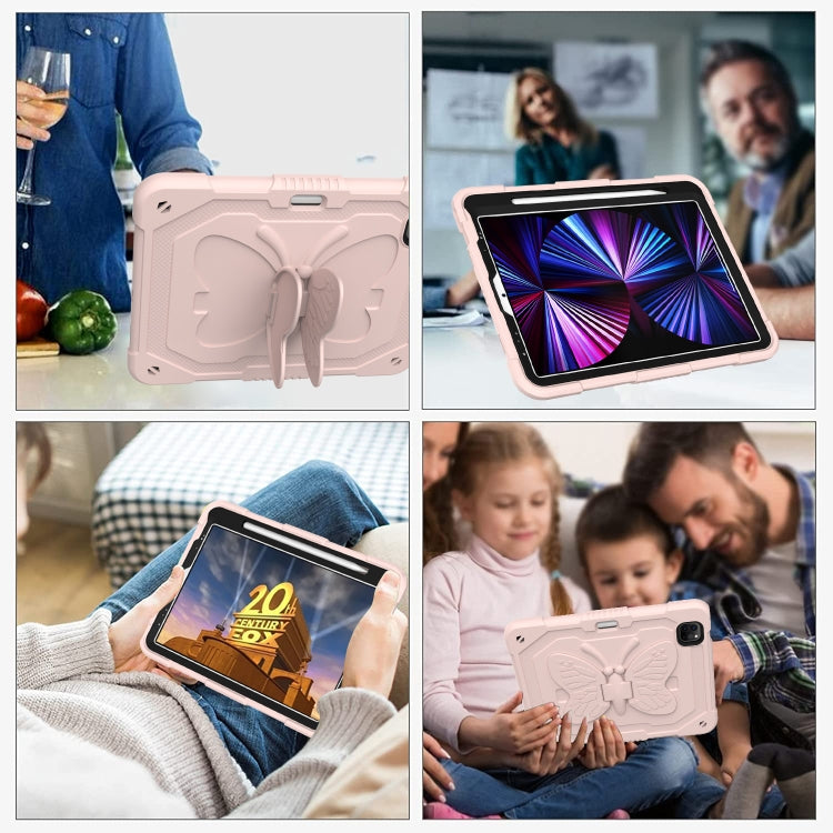 Pure Color PC + Silicone Anti-drop Tablet Tablet Case with Butterfly Holder & Pen Slot For iPad Pro 11 2018 & 2020 & 2021 & Air 2020 10.9 - iPad Pro 11 (2022/2021) Cases by buy2fix | Online Shopping UK | buy2fix