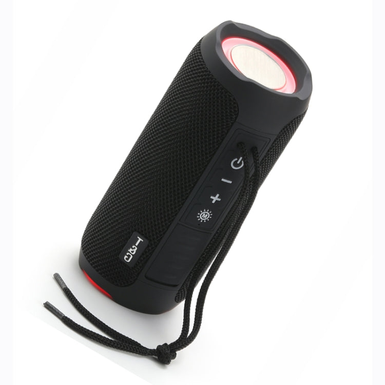 T&G TG227 Outdoor Portable Waterproof Bluetooth Music Speaker with LED Support FM / TF / USB(Black) - Desktop Speaker by T&G | Online Shopping UK | buy2fix