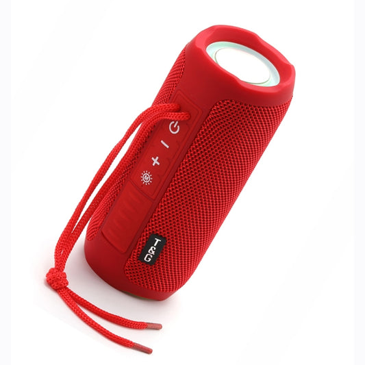 T&G TG227 Outdoor Portable Waterproof Bluetooth Music Speaker with LED Support FM / TF / USB(Red) - Desktop Speaker by T&G | Online Shopping UK | buy2fix