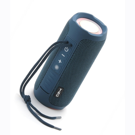 T&G TG227 Outdoor Portable Waterproof Bluetooth Music Speaker with LED Support FM / TF / USB(Navy blue) - Desktop Speaker by T&G | Online Shopping UK | buy2fix