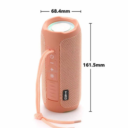 T&G TG227 Outdoor Portable Waterproof Bluetooth Music Speaker with LED Support FM / TF / USB(Black) - Desktop Speaker by T&G | Online Shopping UK | buy2fix