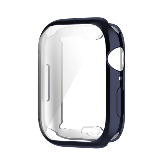 Shockproof TPU Full Protective Shell with Protective Film For Apple Watch Series 9 / 8 / 7 45mm(Blue) by buy2fix