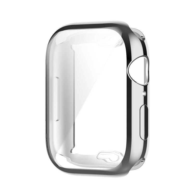 Shockproof TPU Full Protective Shell with Protective Film For Apple Watch Series 9 / 8 / 7 45mm(Silver) by buy2fix