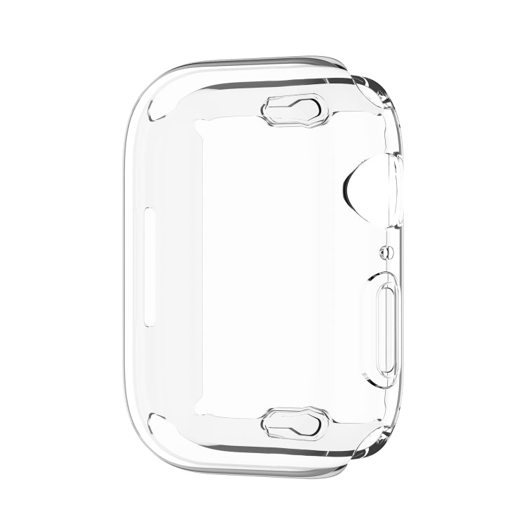 Shockproof TPU Full Protective Shell with Protective Film For Apple Watch Series 9 / 8 / 7 45mm(Transparent) by buy2fix