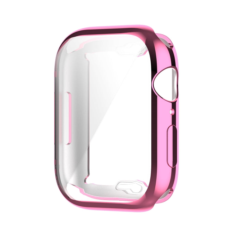 Shockproof TPU Full Protective Shell with Protective Film For Apple Watch Series 9 / 8 / 7 41mm(Pink) by buy2fix