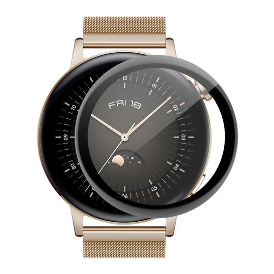 1 PC For Huawei Watch GT 3 42mm ENKAY Hat-Prince Full Coverage 3D Curved Soft PC Edge + PMMA HD Screen Protector Film