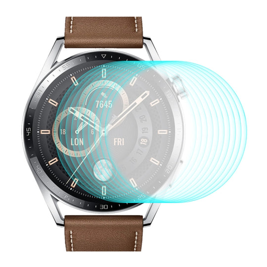 10 PCS For Huawei Watch GT 3 46mm ENKAY Hat-Prince 0.2mm 9H 2.15D Curved Edge Tempered Glass Screen Protector Watch Film