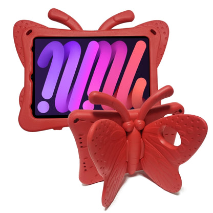 For iPad mini 6 / mini 2024 Butterfly Bracket EVA Shockproof Tablet Case(Red) - iPad mini 6 Cases by buy2fix | Online Shopping UK | buy2fix