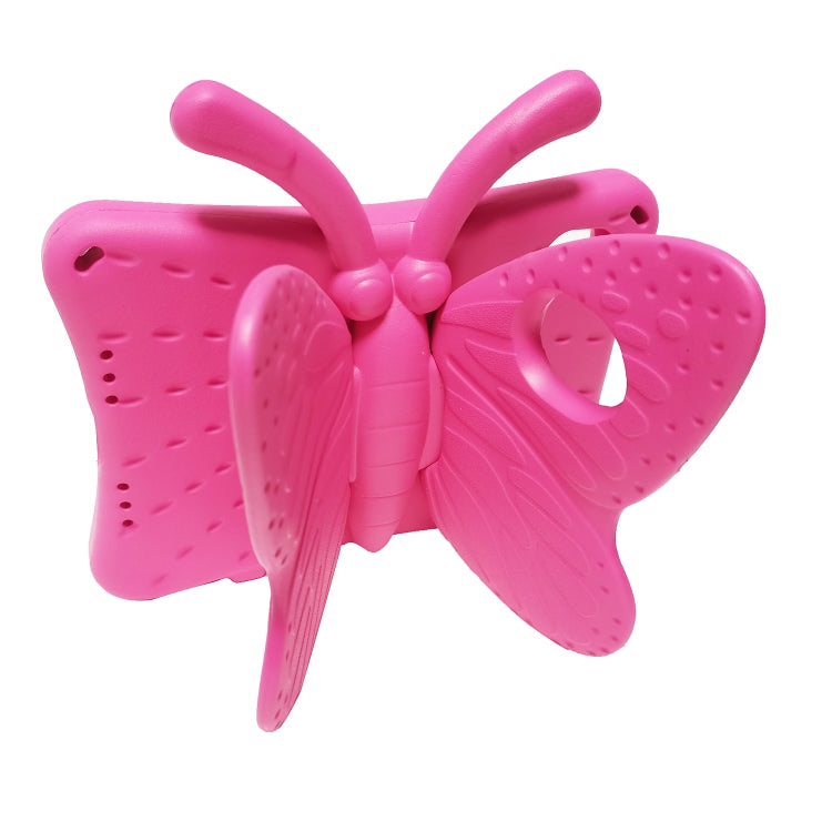 For iPad mini 6 / mini 2024 Butterfly Bracket EVA Shockproof Tablet Case(Rose Red) - iPad mini 6 Cases by buy2fix | Online Shopping UK | buy2fix
