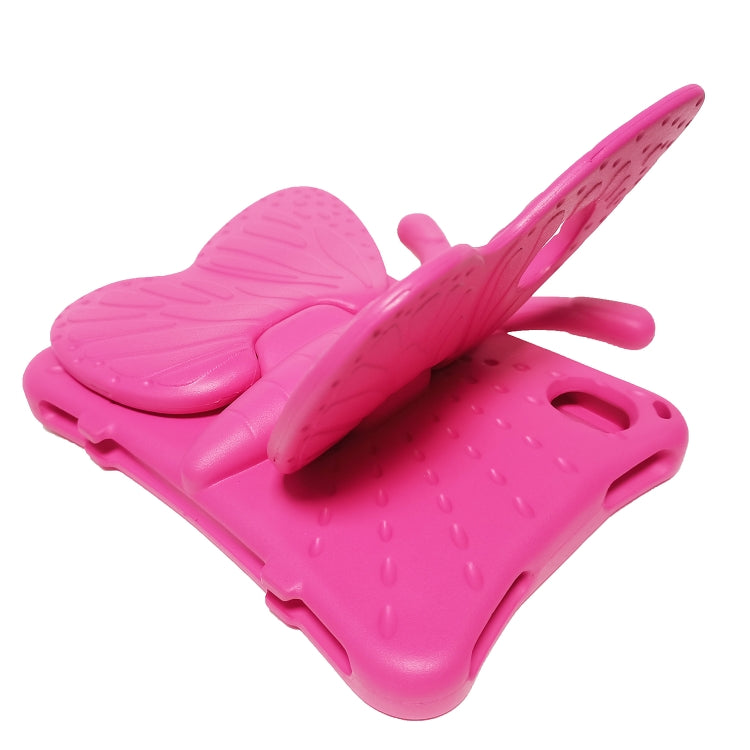 For iPad mini 6 / mini 2024 Butterfly Bracket EVA Shockproof Tablet Case(Rose Red) - iPad mini 6 Cases by buy2fix | Online Shopping UK | buy2fix