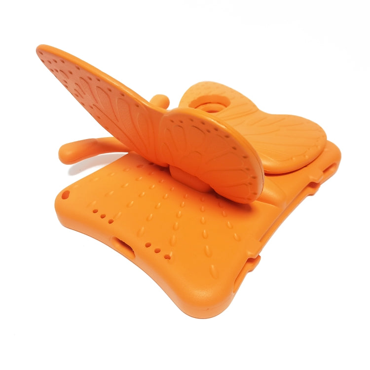 For iPad mini 6 / mini 2024 Butterfly Bracket EVA Shockproof Tablet Case(Orange) - iPad mini 6 Cases by buy2fix | Online Shopping UK | buy2fix