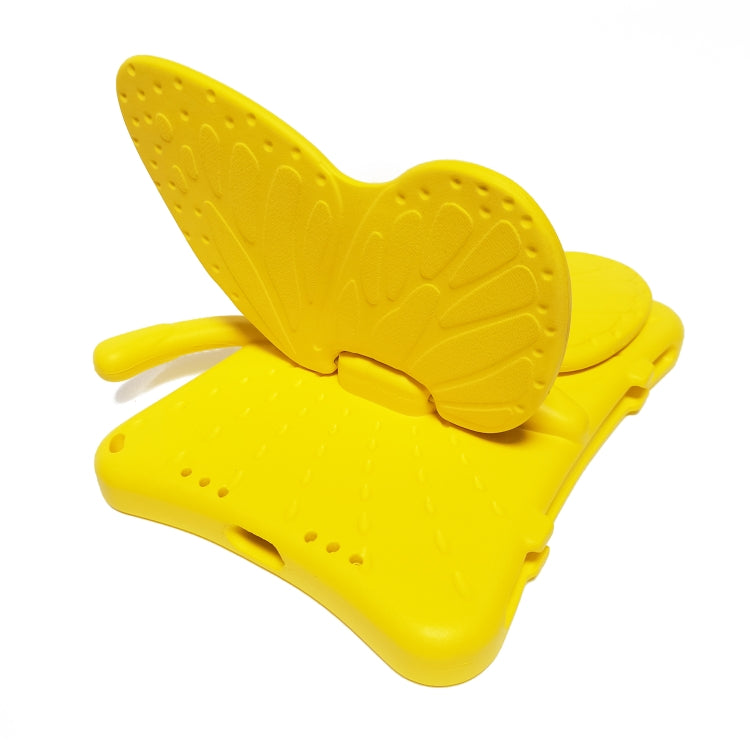 For iPad mini 6 / mini 2024 Butterfly Bracket EVA Shockproof Tablet Case(Yellow) - iPad mini 6 Cases by buy2fix | Online Shopping UK | buy2fix